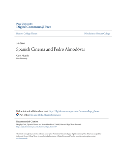 Spanish Cinema and Pedro Almod&Atilde;&sup3;var