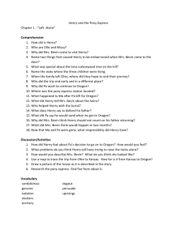 Henry and the Pony Express Chapter 1