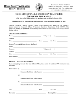 Class 6b SUSTAINABLE EMERGENCY RELIEF Application