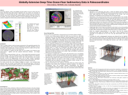 Ocean Floor Cored Data Transformed to Plate Tectonic