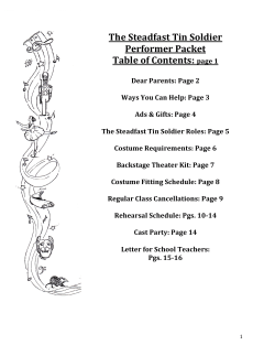 Performer Packet