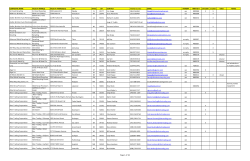 FACILITY ADDRESS(es) - Washington Area New Automobile