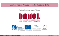 Boolean Factor Analysis of Multi-Relational Data