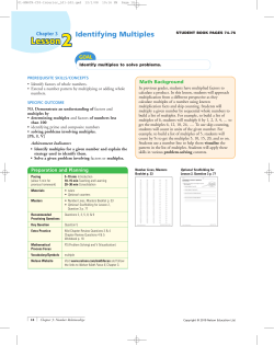 Identifying Multiples