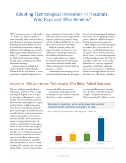 Adopting Technological Innovation in Hospitals