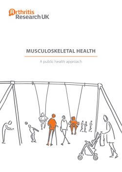 Musculoskeletal health - Arthritis Research UK