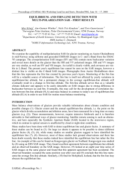 equilibrium- and firn-line detection with multi