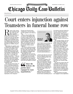 Court enters injunction against Teamsters in funeral home row