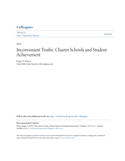 Inconvenient Truths: Charter Schools and Student Achievement