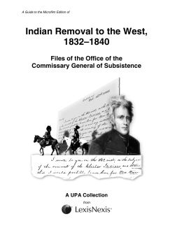Indian Removal to the West, 1832–1840