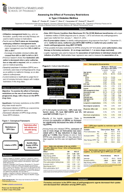 Assessing the Effect of Formulary Restrictions in Type 2 Diabetes