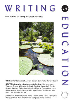 Issue Number 56, Spring 2012, ISSN 1361