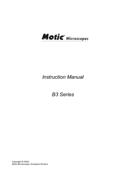 Instruction Manual B3 Series