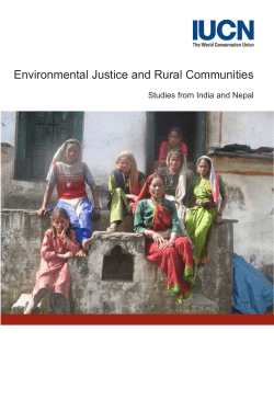 Environmental justice and rural communities : studies from India and