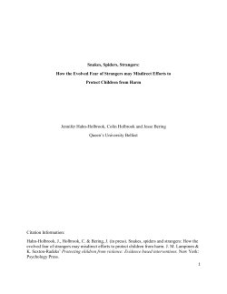 Book chapter outline