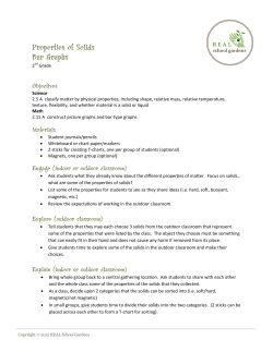 2nd Grade Science 2.5 A classify matter by physical properties