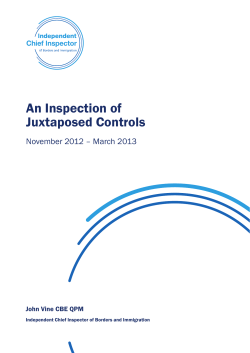 An Inspection of Juxtaposed Controls