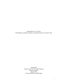 The difference principle, fraternity, and the labor theory of (moral)