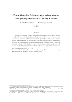 Finite Gaussian Mixture Approximations to Analytically