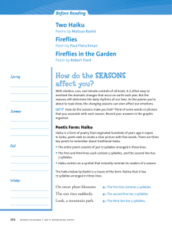 How do the SEASONS affect you?