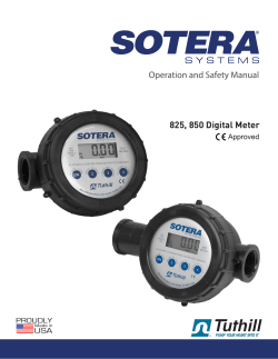 825, 850 Digital Meter