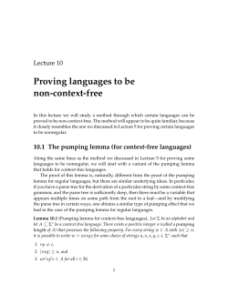 Proving languages to be non-context-free