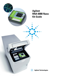 Agilent RNA 6000 Nano Kit Guide