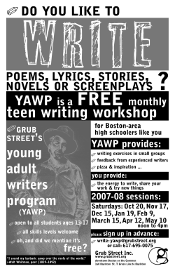 Promotional Poster for YAWP