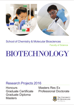 Examples of Biotechnology Research Projects
