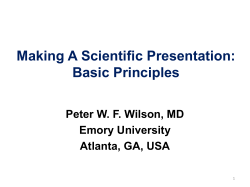 Making A Scientific Presentation