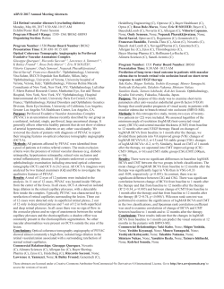 ARVO 2017 Annual Meeting Abstracts 224 Retinal vascular