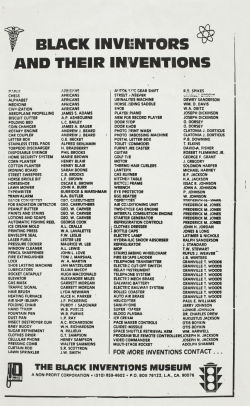 BLACK INVENTORS AND THEIR INVENTIONS