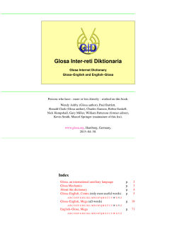 GID - Glosa Inter-reti Diktionaria