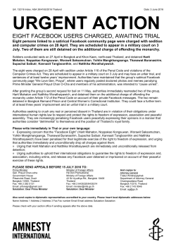 Eight Facebook users charged, awaiting trial