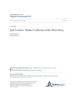 Jack London: Master Craftsman of the Short Story