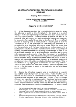 Address to the Legal Research Foundation Seminar