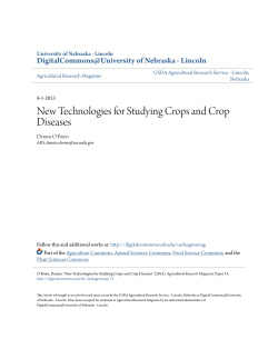 New Technologies for Studying Crops and Crop Diseases