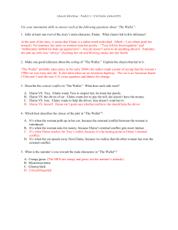 Exam Review: Part 1&mdash;FicTion Concepts Use your annotation skills