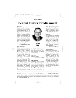 Peanut Butter Predicament