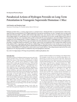 Paradoxical Actions of Hydrogen Peroxide on Long