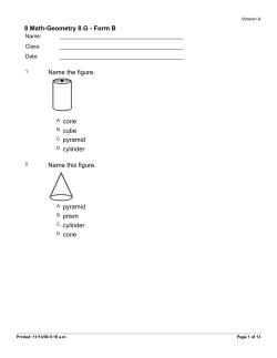 8 Math-Geometry 8.G - Form B