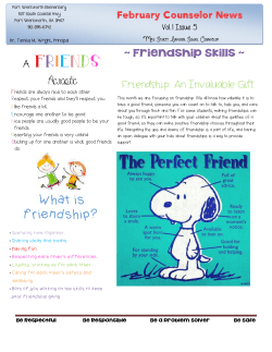 What is friendship? Acrostic