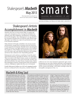 Shakespeare`s Macbeth - Bob Jones University