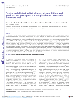 Combinational effects of prebiotic oligosaccharides on