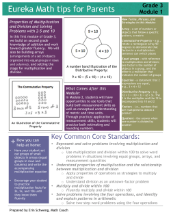 Grade 3 Module 1
