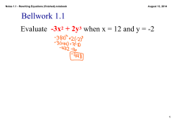Notes 1.1 - Rewriting Equations (finished).notebook