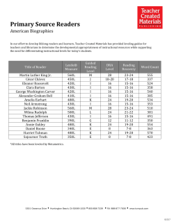 Primary Source Readers - Teacher Created Materials