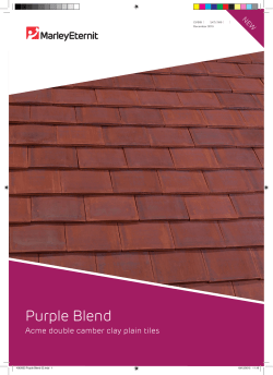Purple Blend | Acme double camber clay plain tiles