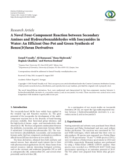 A Novel Four-Component Reaction between Secondary Amines and