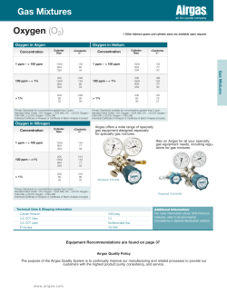Oxygen (O2 Gas Mixtures - Airgas Catalog Selector